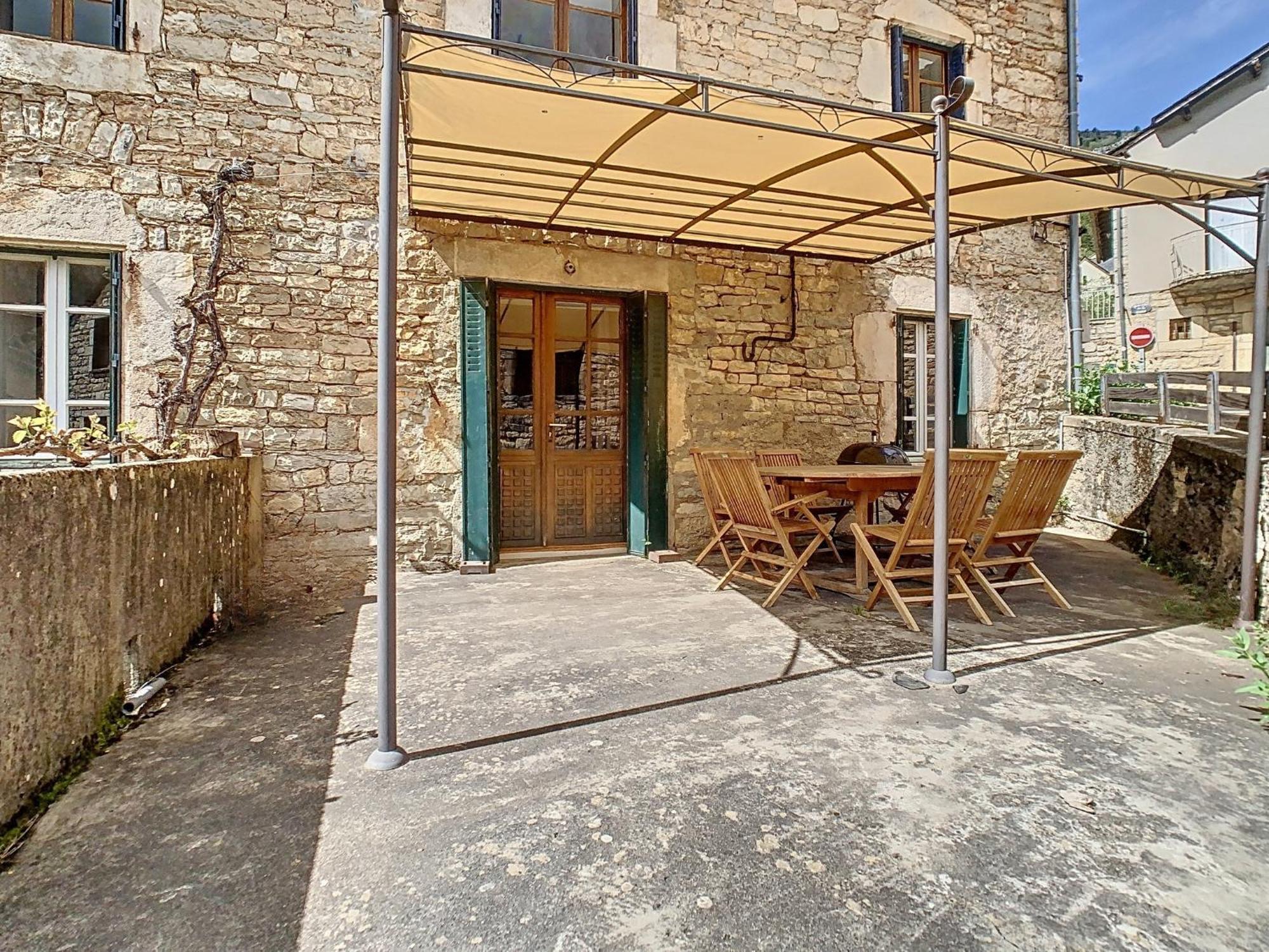 Gorges Du Tarn Gite En Pierres Avec Terrasse Quezac (Lozere) Exterior foto